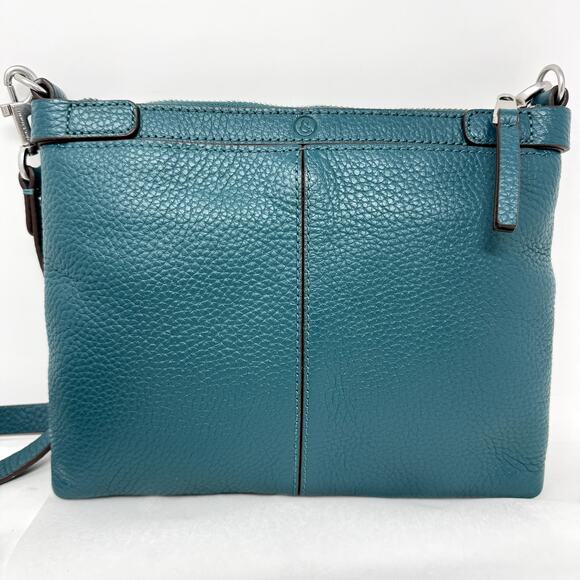 Treasure & Bond Purse Crossbody Flat Hand Bag Boho Teal Detach/Adjust-able Strap - Picture 14 of 14